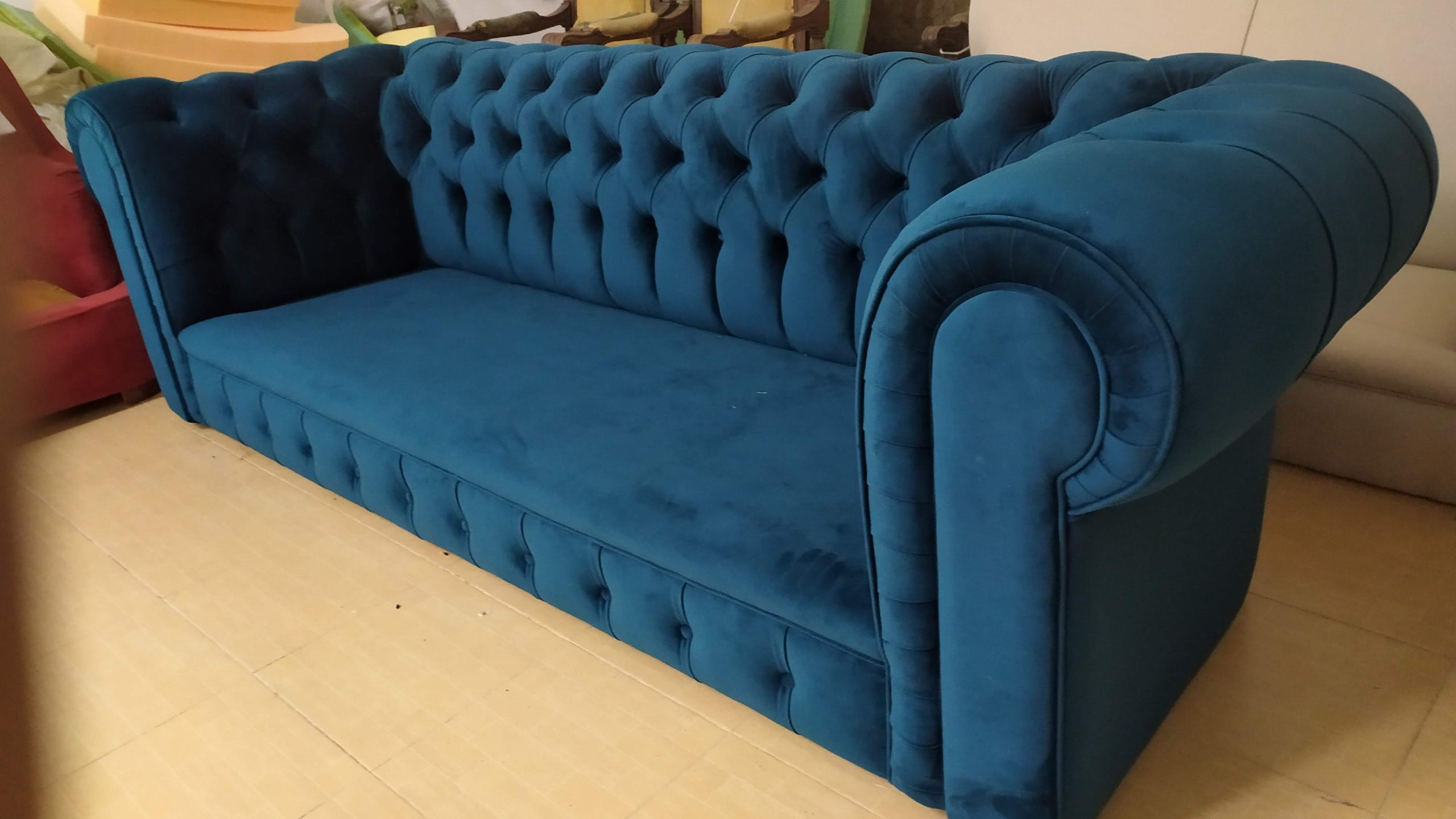 sofa azul